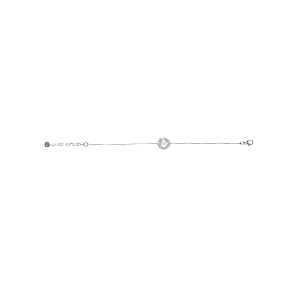 Emporio Armani Sterling Silver Key Basics CZ Bracelet - Image 4