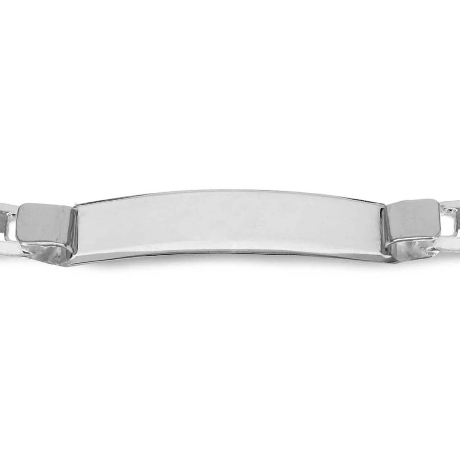 Engravable ID Rambo 20cm Bracelet in Sterling Silver - Image 2
