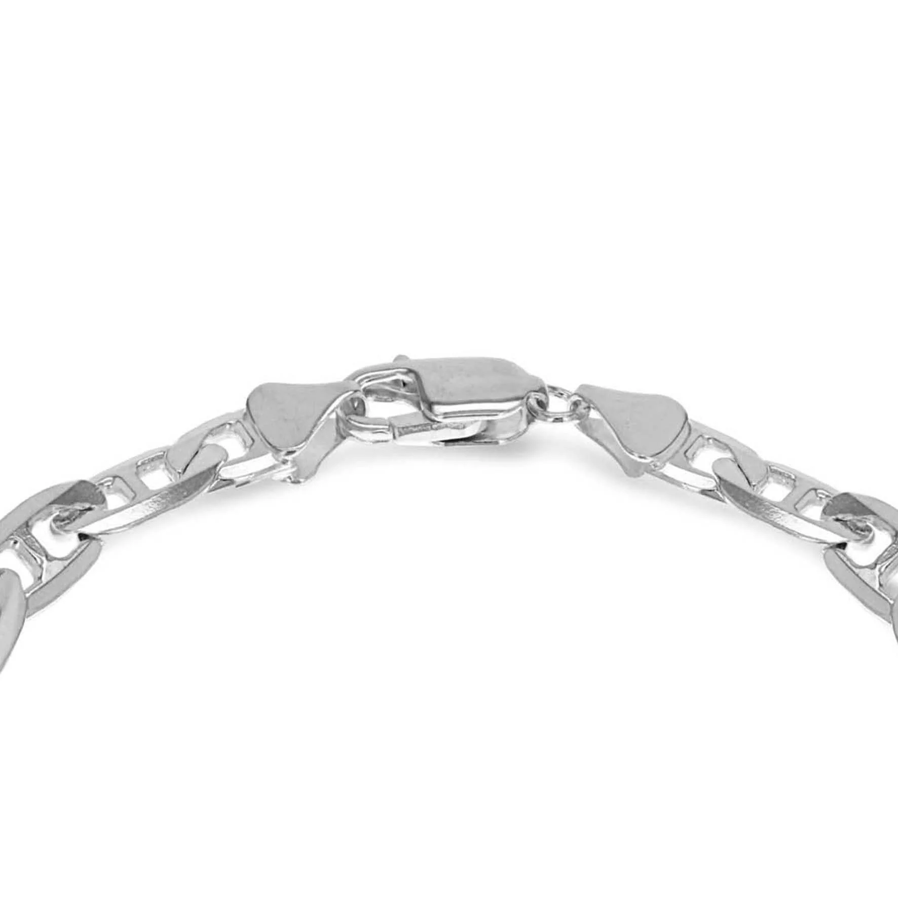 Engravable ID Rambo 20cm Bracelet in Sterling Silver - Image 3