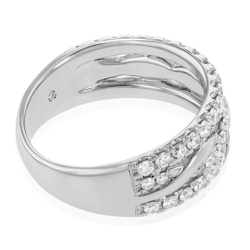Flawless 1 Carat Dress Ring In 18ct White Gold "Willow" - Image 2