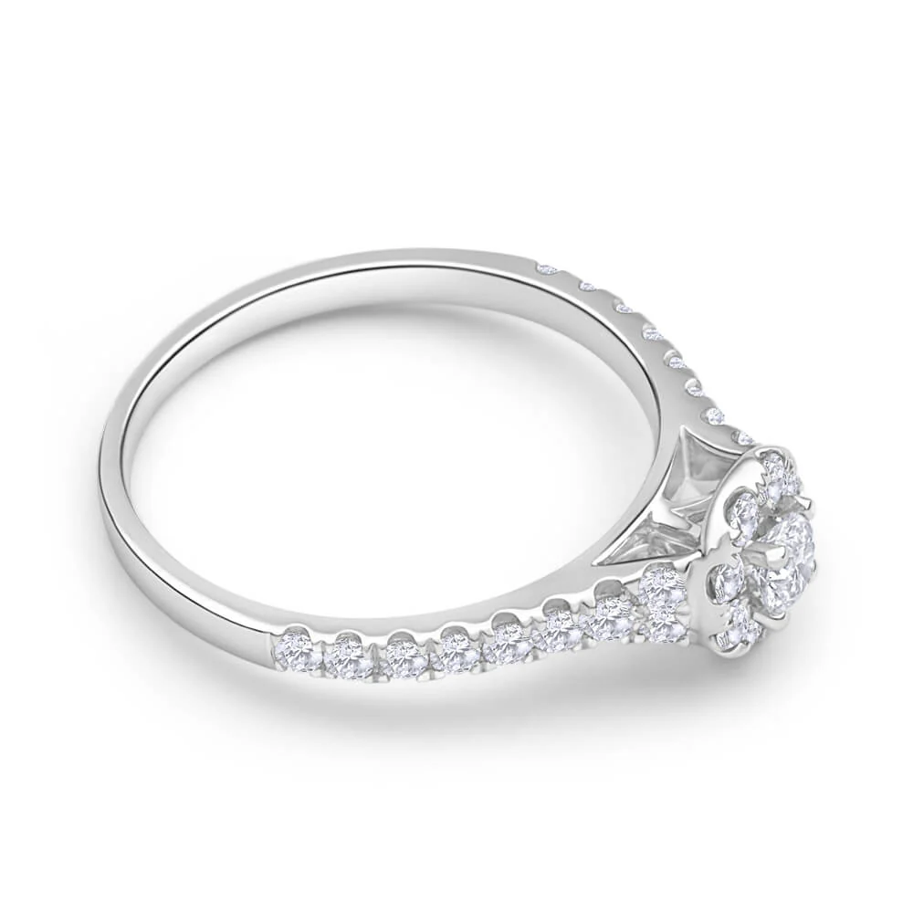 Flawless Cut 18ct White Gold Ring With 0.75 Carats Of Diamond - Image 2
