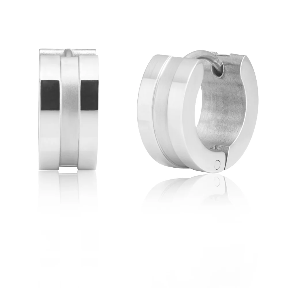 Forte Stainless Steel Hoop Earrings