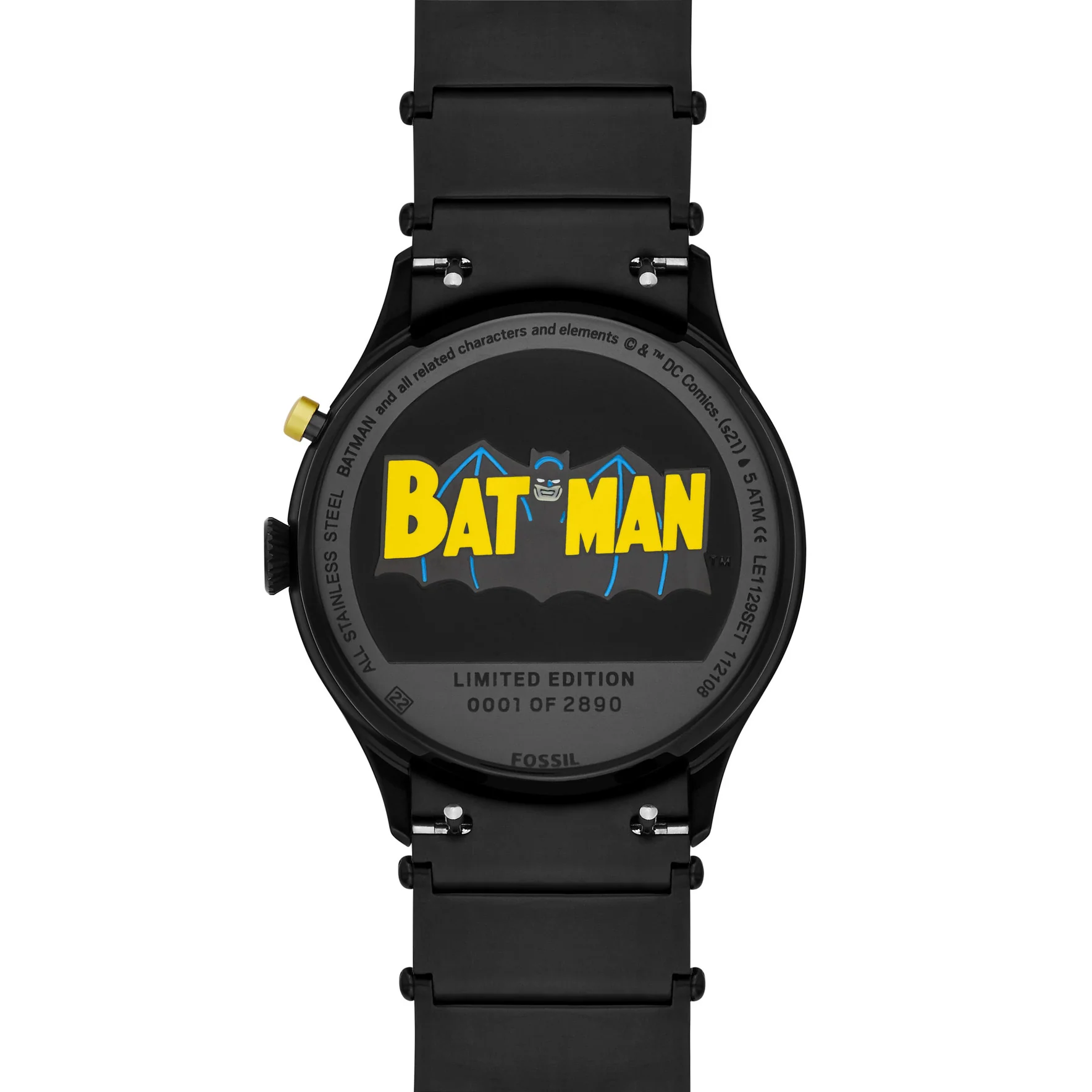 Fossil Batman Heritage LED Black Stainless Steel Limited Edition Watch Set LE1129SET - Image 4