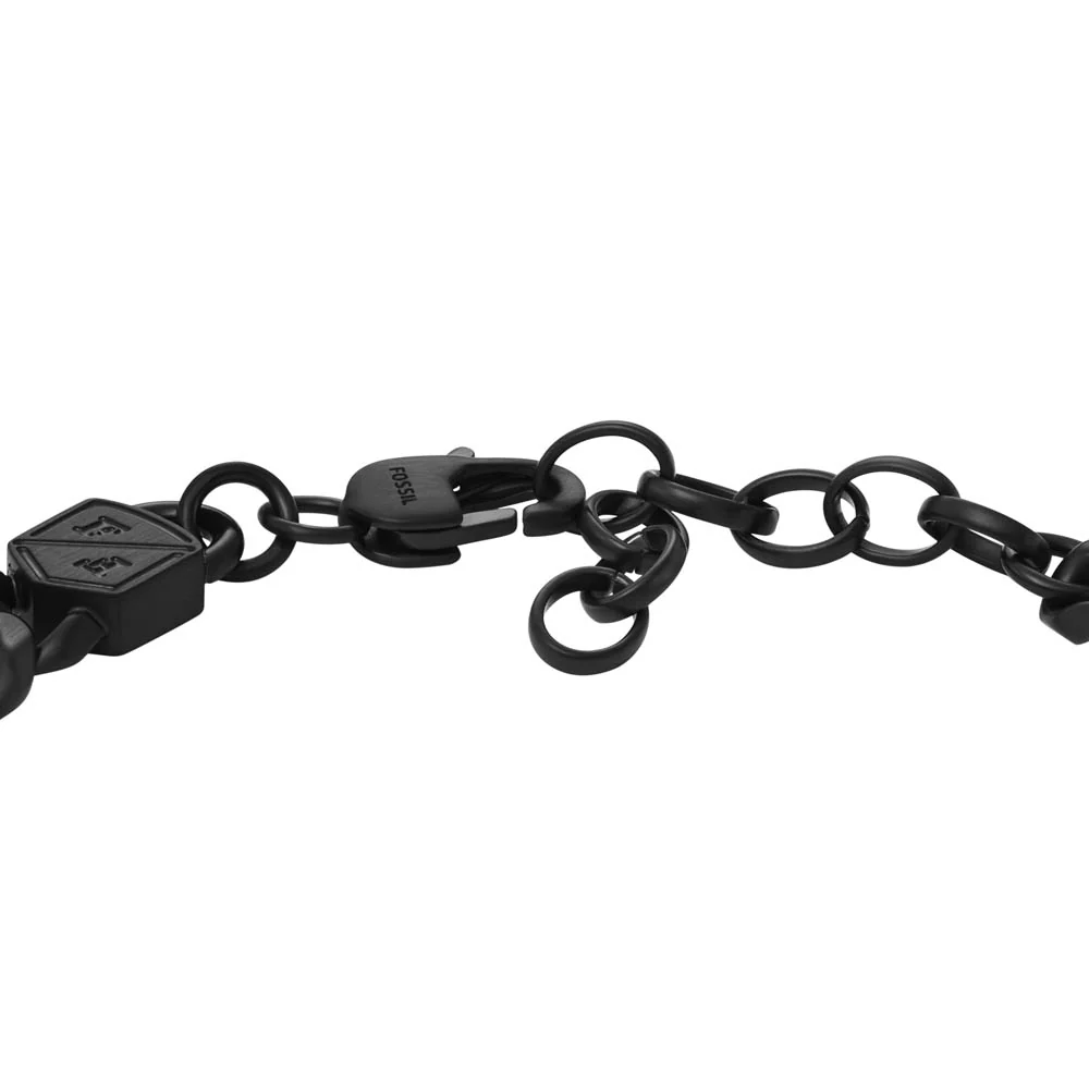 Fossil Black Stainless Steel Jewelry Bold Black 16.5+5cm Bracelet - Image 3