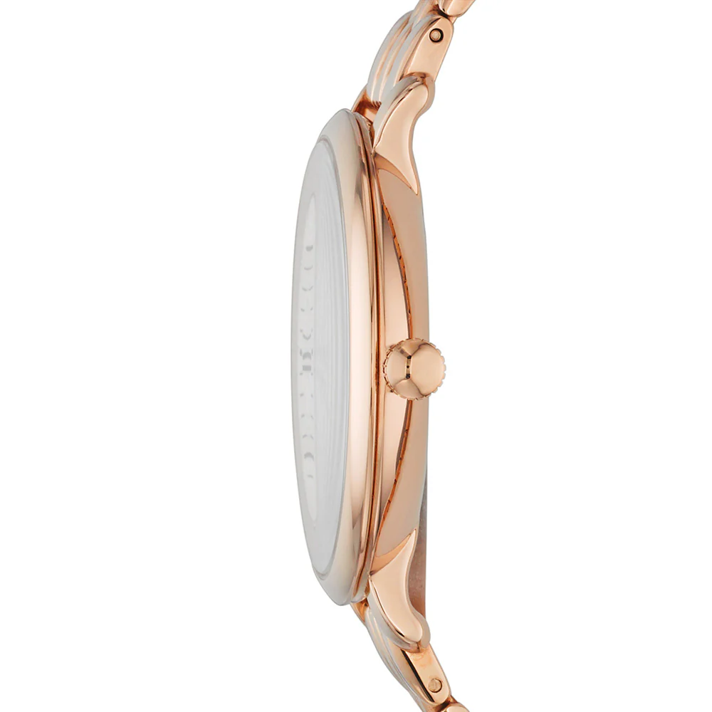 Fossil ES5252SET Jacqueline Rose Tone Watch with Necklace and Earrings - Image 2