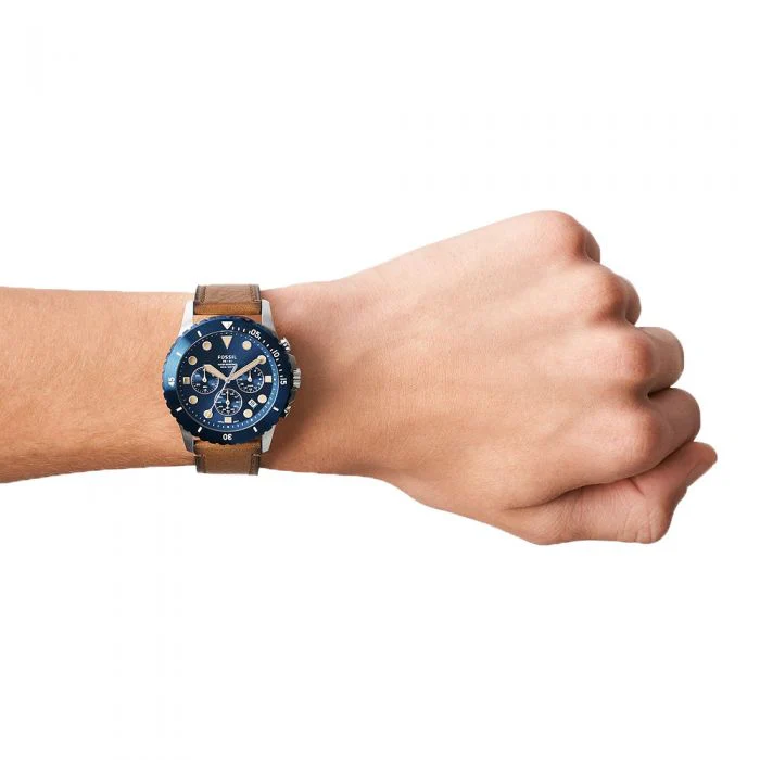 Fossil FS5914 FB-01 Brown Leather Mens Watch - Image 2