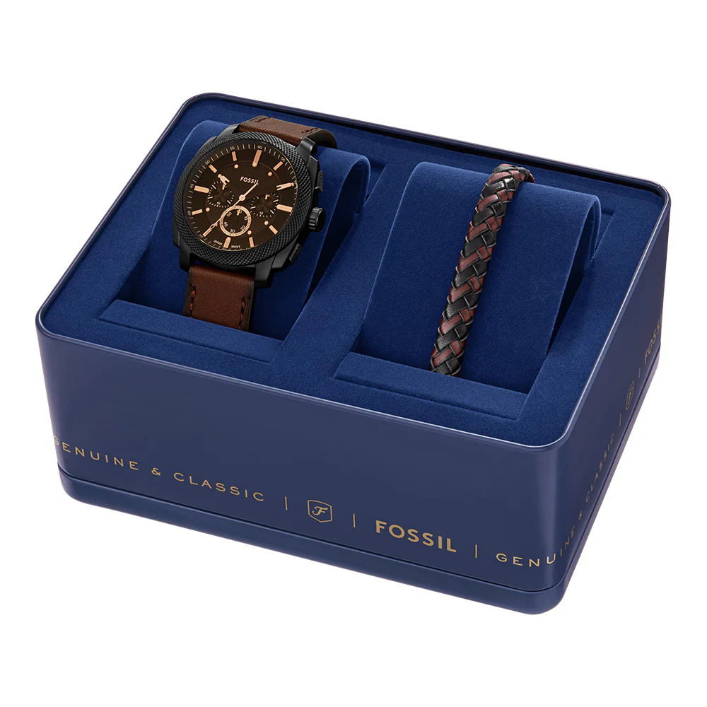 Fossil FS6102SET Machine + Woven Bracelet - Image 4