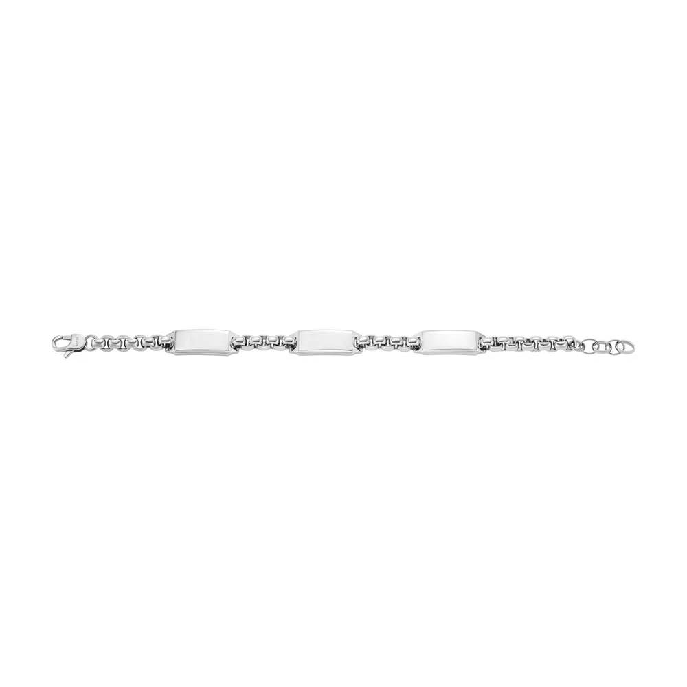 Fossil Stainless Steel Drew ID 22.5cm Bracelet - Image 4
