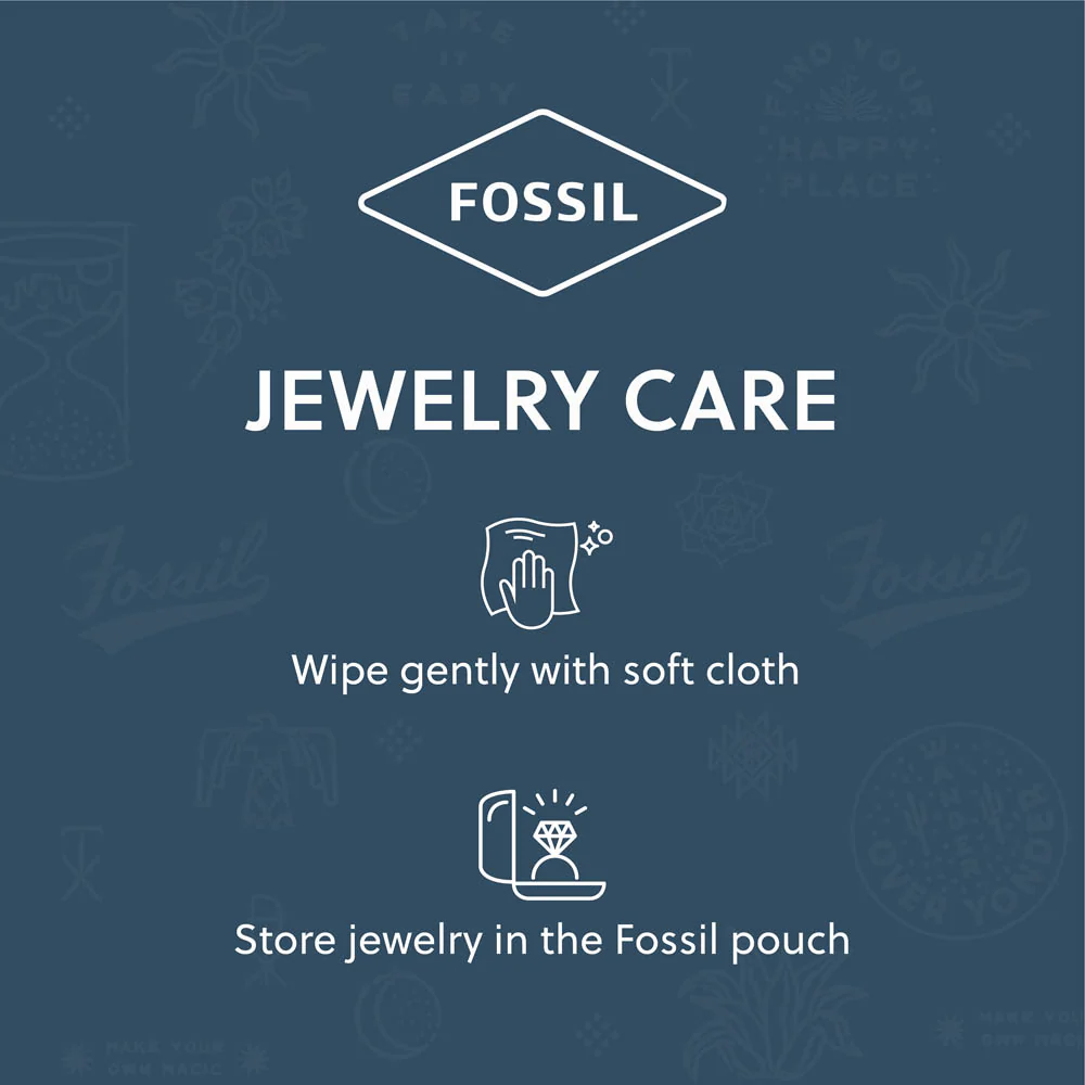 Fossil Stainless Steel Drew Pendant with Chain - Image 6