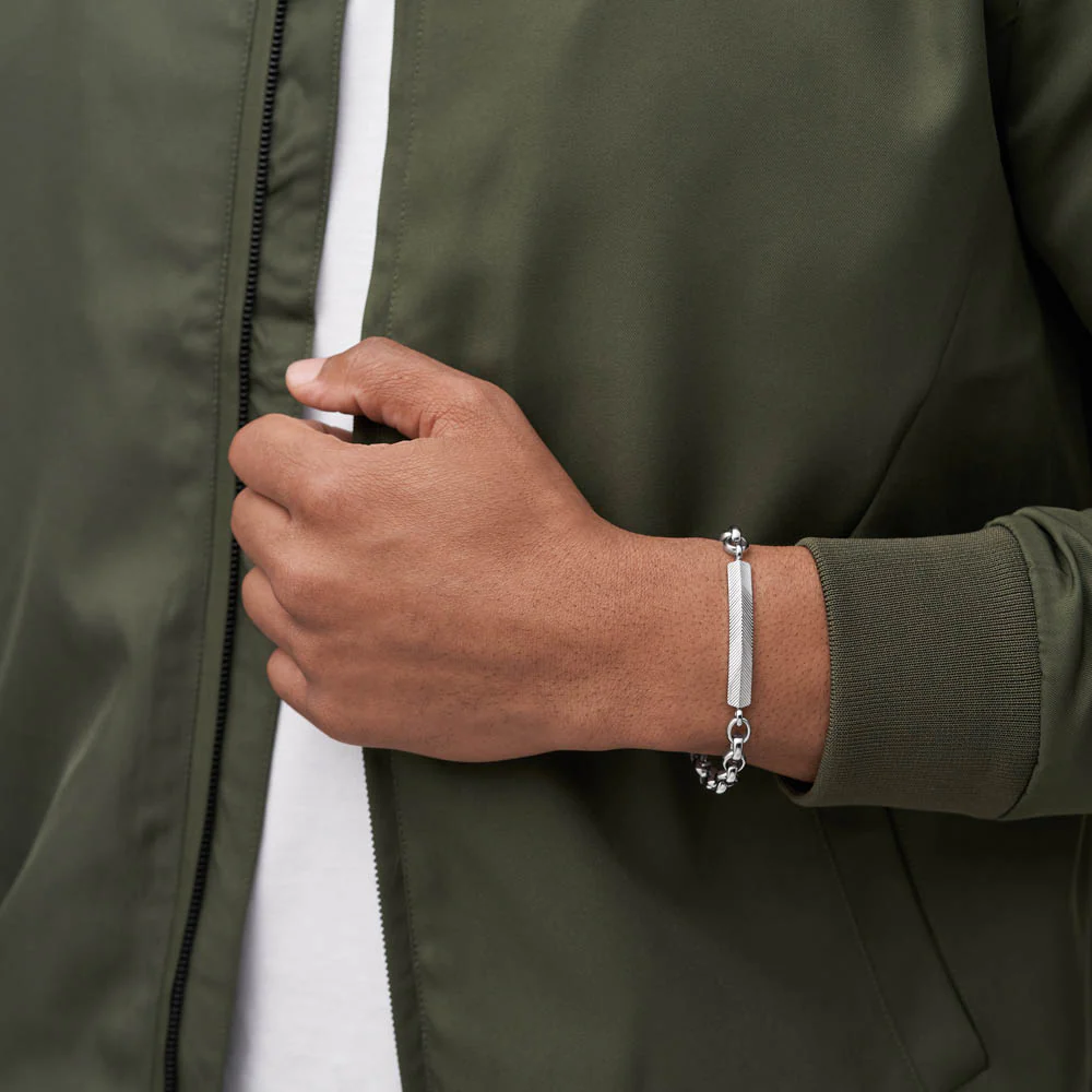 Fossil Stainless Steel Harlow Textured 22cm Bracelet - Image 5