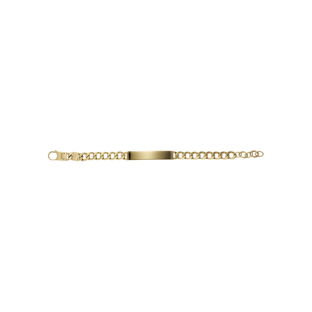 Fossil Yellow Gold Plated Stainless Steel Drew Bracelet - Image 4
