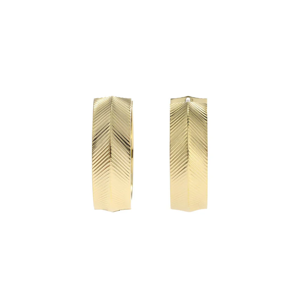Fossil Yellow Gold Plated Stainless Steel  Harlow Earring - Image 2
