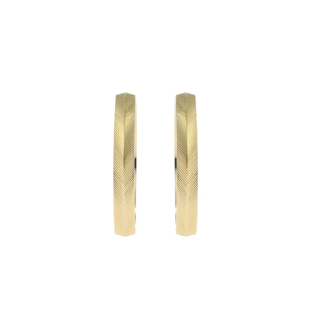 Fossil Yellow Gold Plated Stainless Steel  Harlow Earring