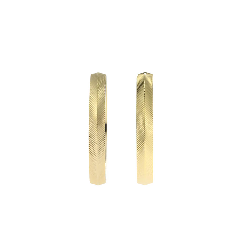 Fossil Yellow Gold Plated Stainless Steel  Harlow Earring - Image 2