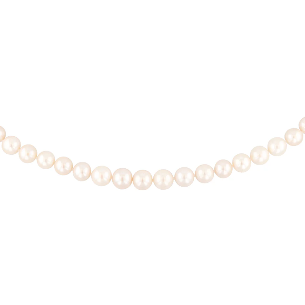 Freshwater Pearl Necklace 40cm with Sterling Silver Clasp - Image 2