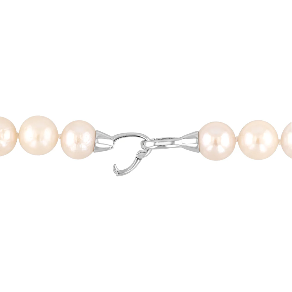 Freshwater Pearl Necklace 40cm with Sterling Silver Clasp - Image 4
