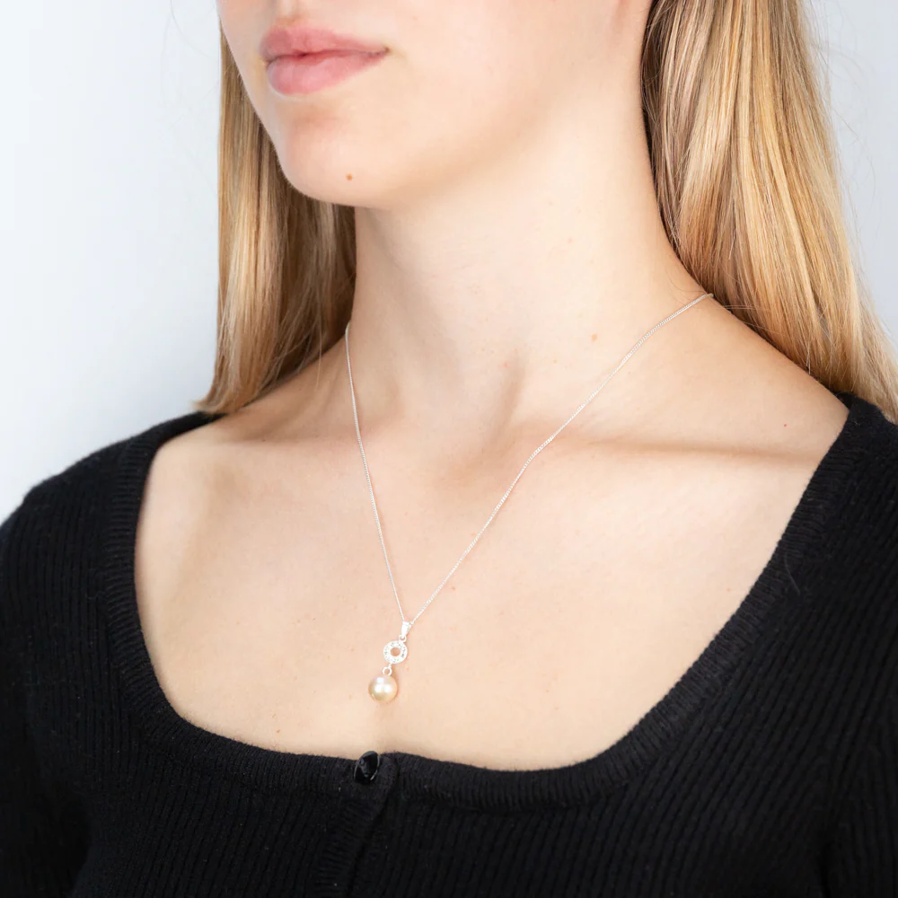 Freshwater Pink Pearl Pendant - Image 2