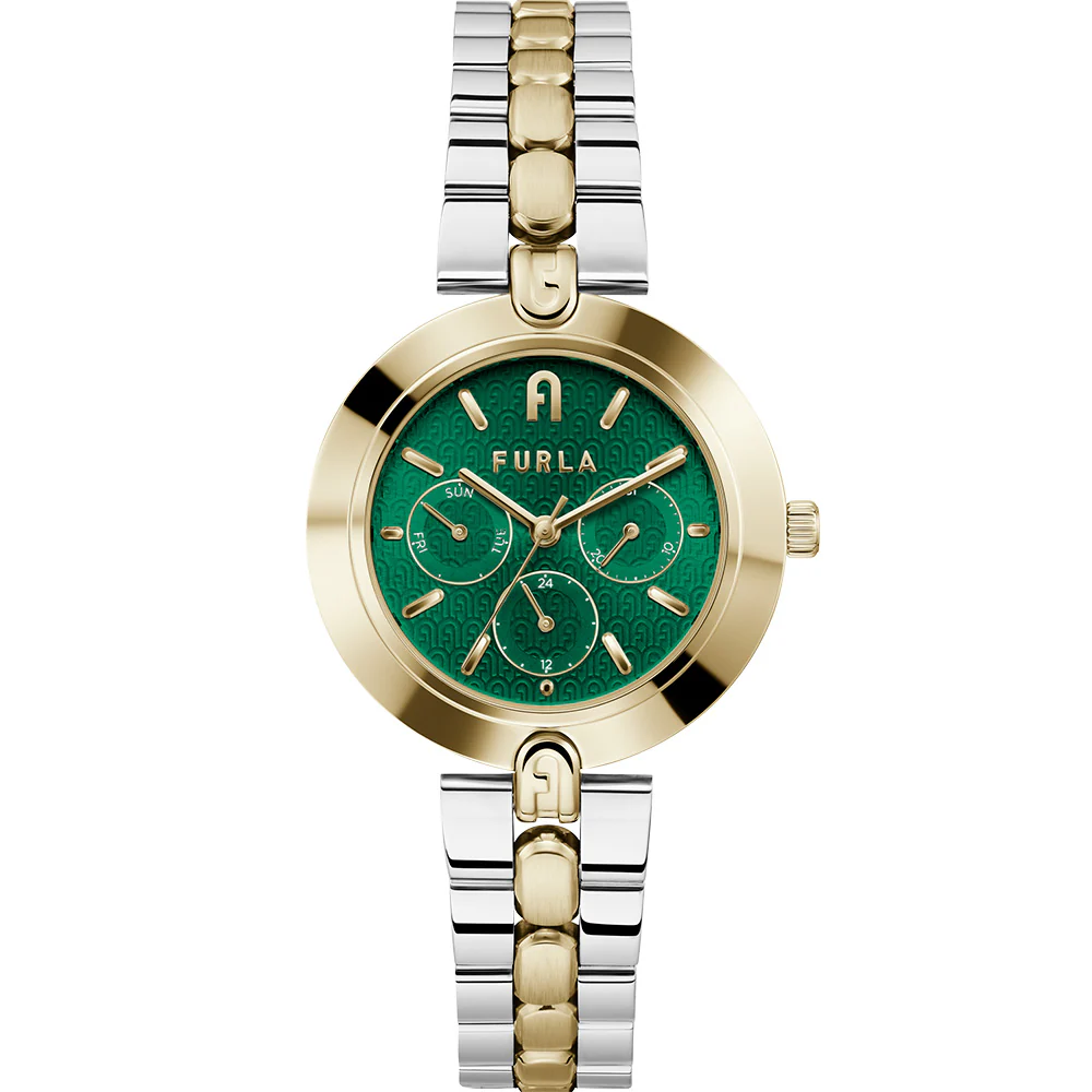 Furla WW00030008L4 Logo Link Two Tone Womens Watch