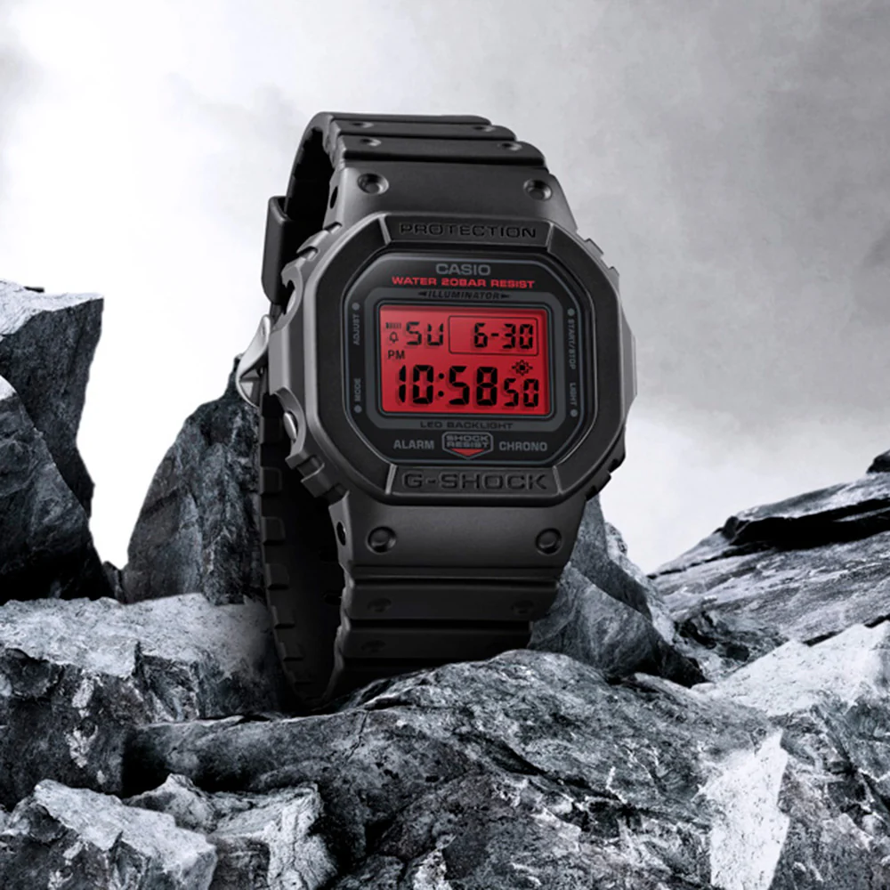 G-Shock Black & Red DW5600BBR-1D - Image 6