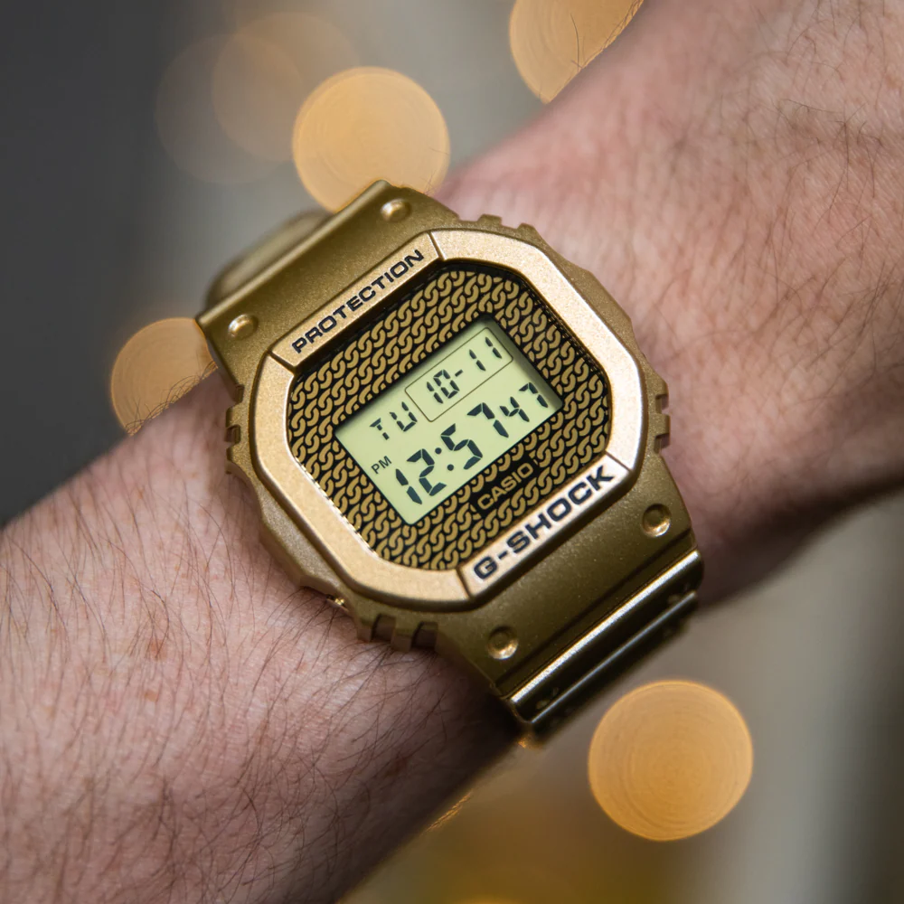 G-Shock DWE5600HG-1D Gold Chain Model with Interchangeable Cases - Image 3