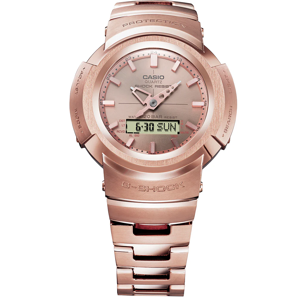 G-Shock Full Metal AWM500GD-4A Rose Gold Ingot Collection - Image 4