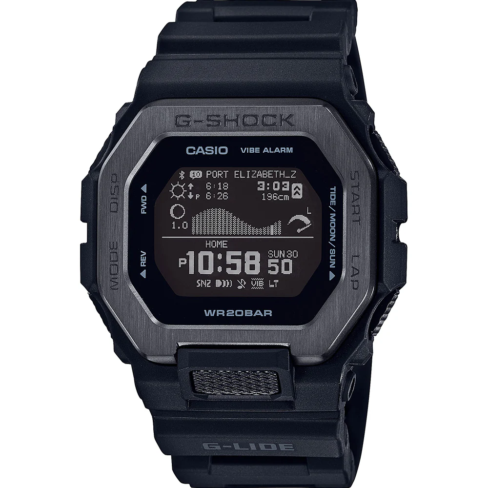 G-Shock G-Lide Series GBX100NS-1 Black Tide Smart Phone Link