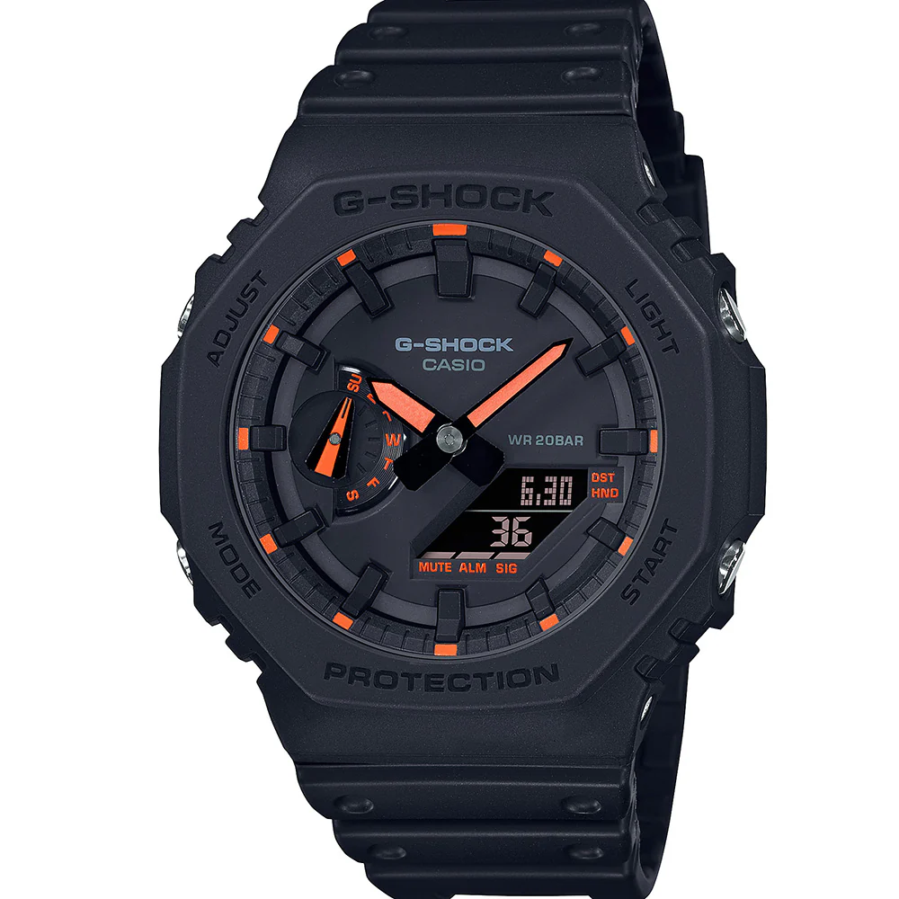 G-Shock GA2100-1A4 NeonAccent Series 'CasiOak'