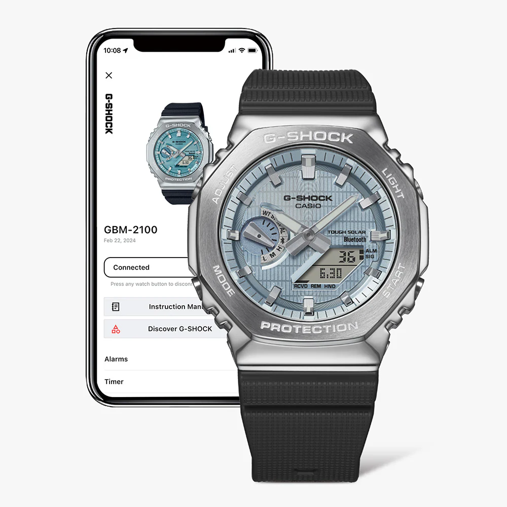 G-Shock GBM2100A-1A2 Metal Covered Bluetooth 'CasiOak' - Image 6