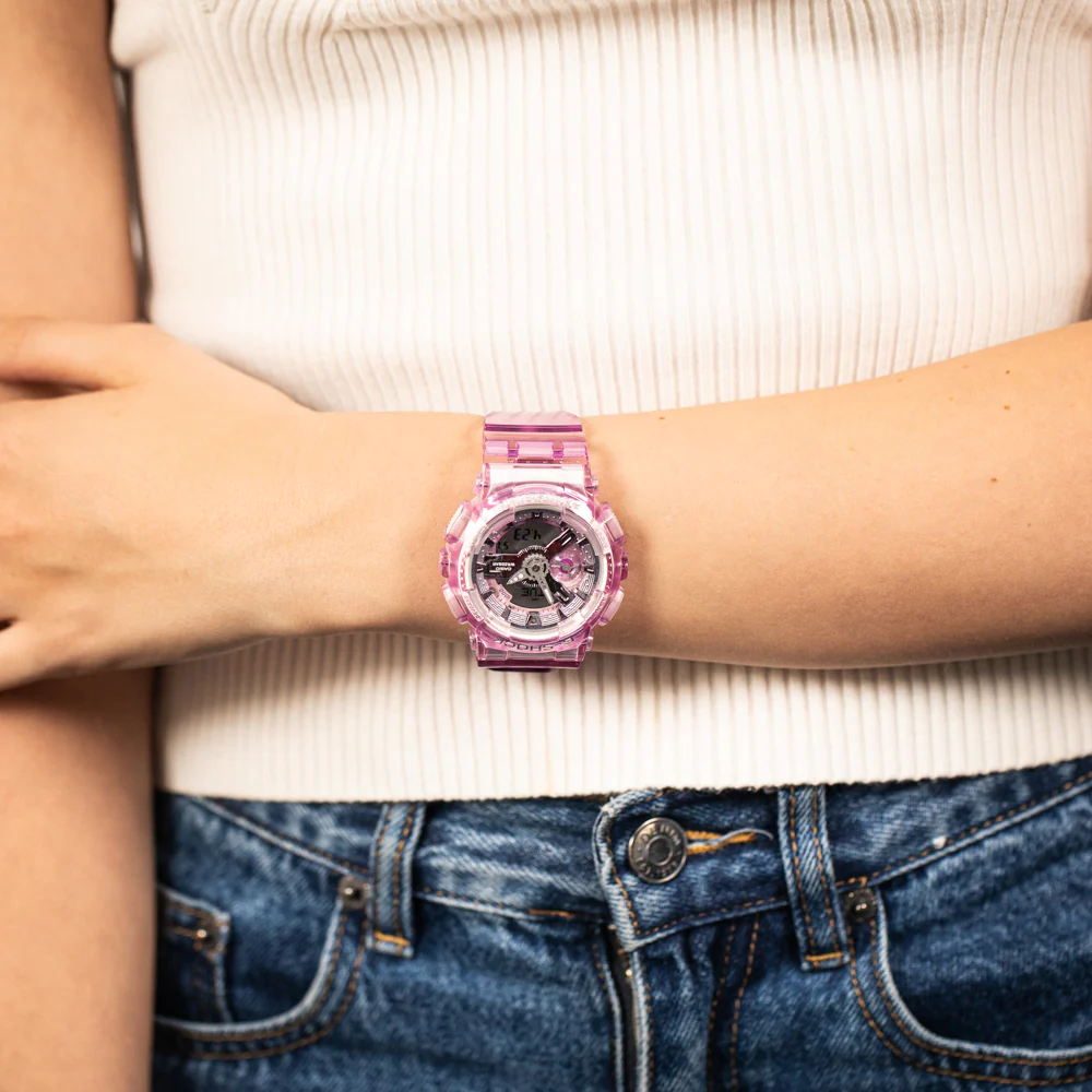 G-Shock GMAS110VW-4A Pink Virtual World Colour Watch - Image 3