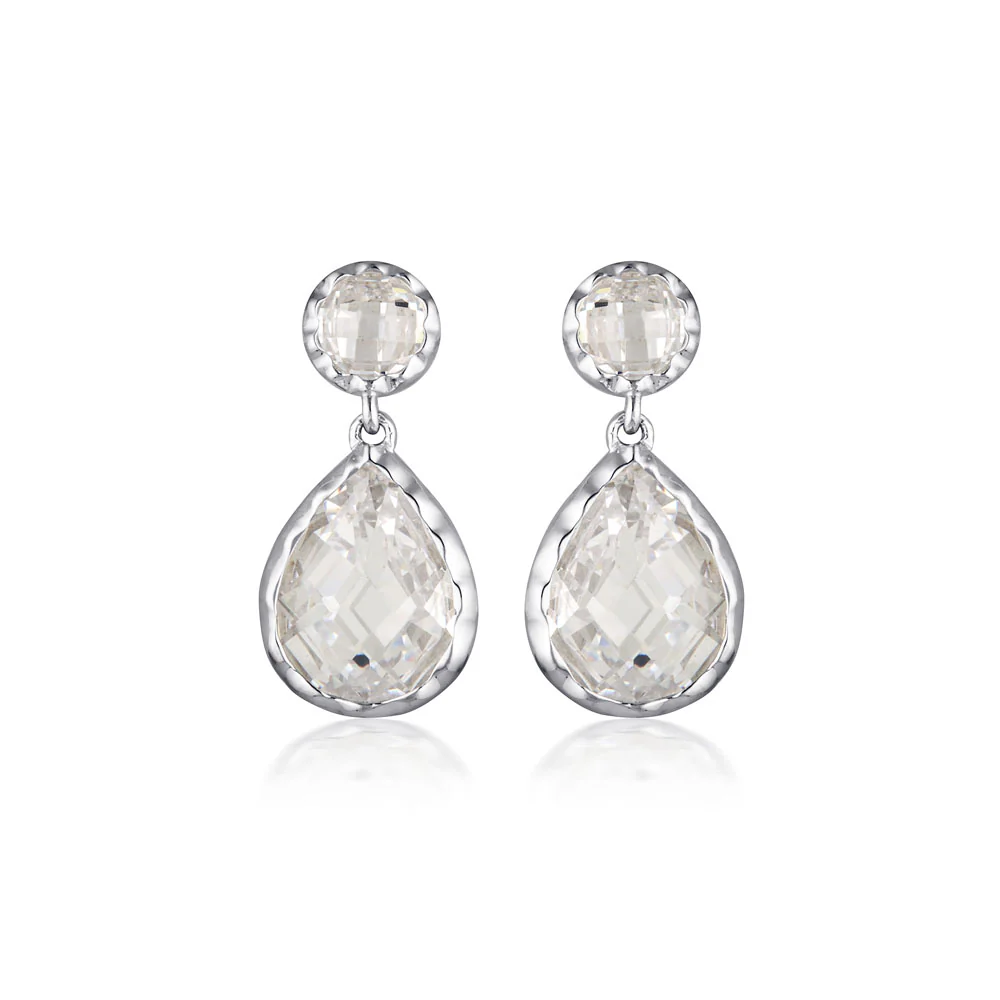 Georgini Luxe Sterling Silver Zirconia Nobile Earrings