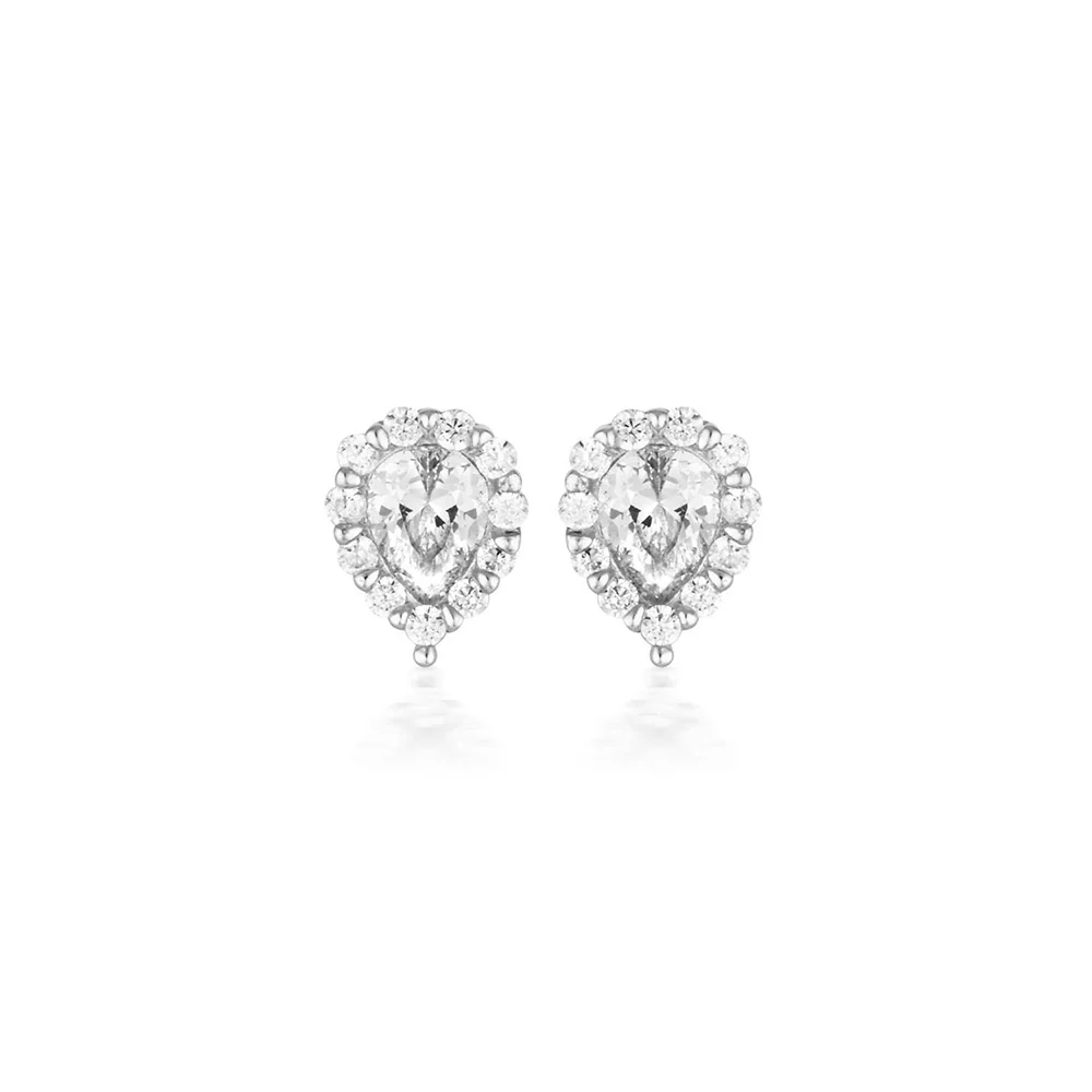 Georgini Sterling Silver Sirconia Monaco Stud Earrings