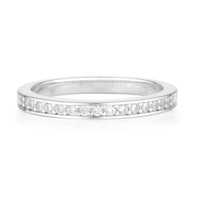 Georgini Sterling Silver Zirconia Stellar Lights Infinity Ring