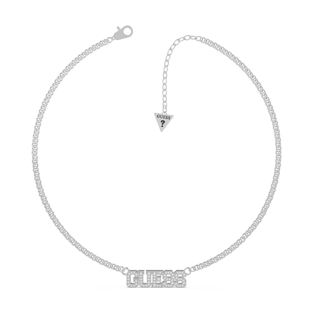 GUESS 16-18" Pave Bold Chain SST