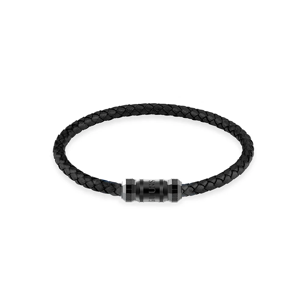 Guess Exagon Leather Bracelet