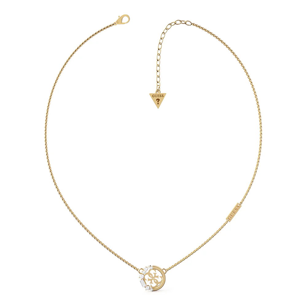 Guess Gold Plated Stainless Steel 16-18" Tiny Chain 16mm 4G Chain