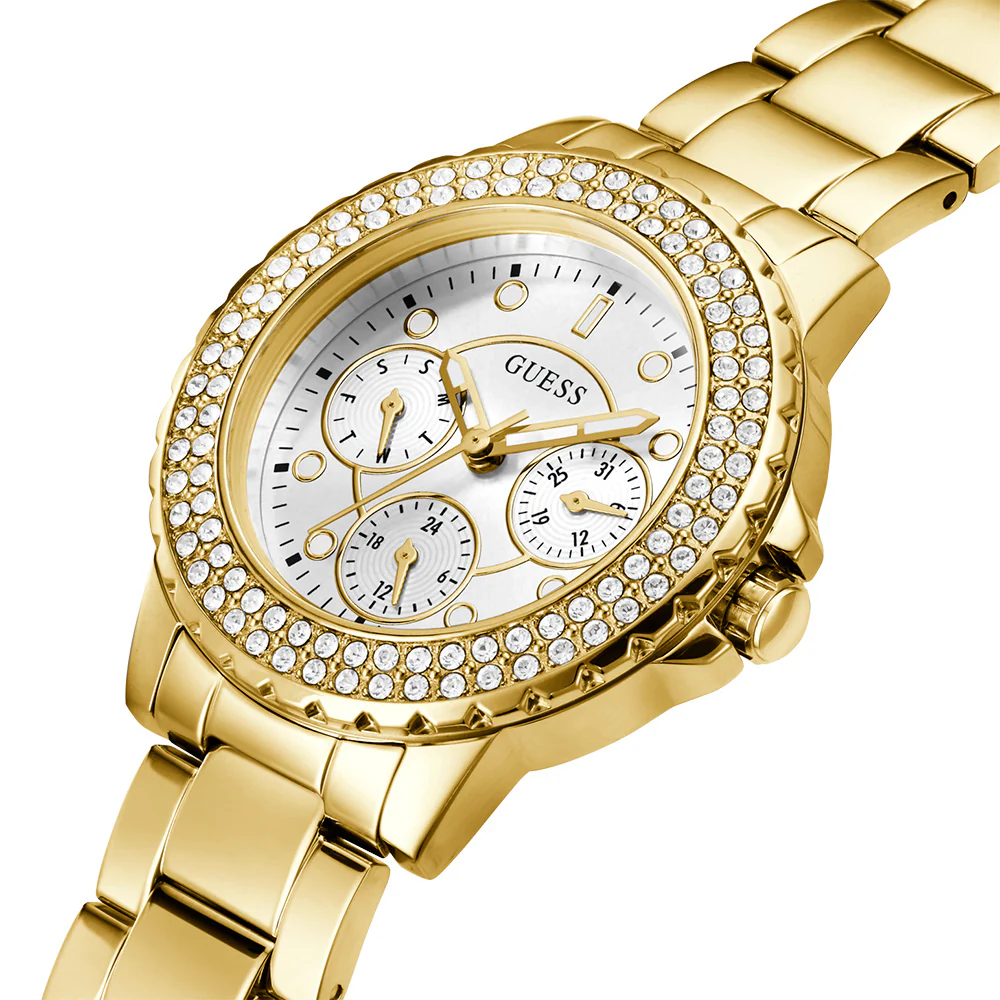 Guess GW0410L2 Crown Jewel Gold Tone Womens 36mm - Image 4