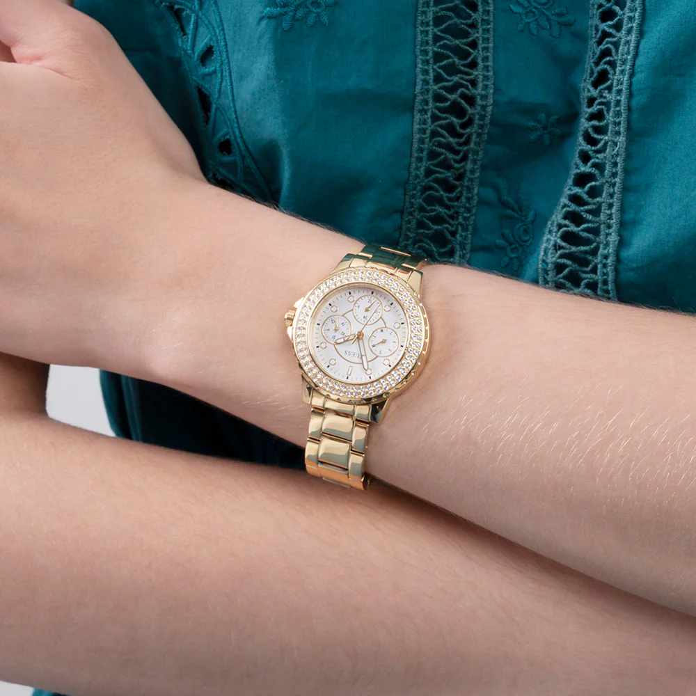 Guess GW0410L2 Crown Jewel Gold Tone Womens 36mm - Image 5