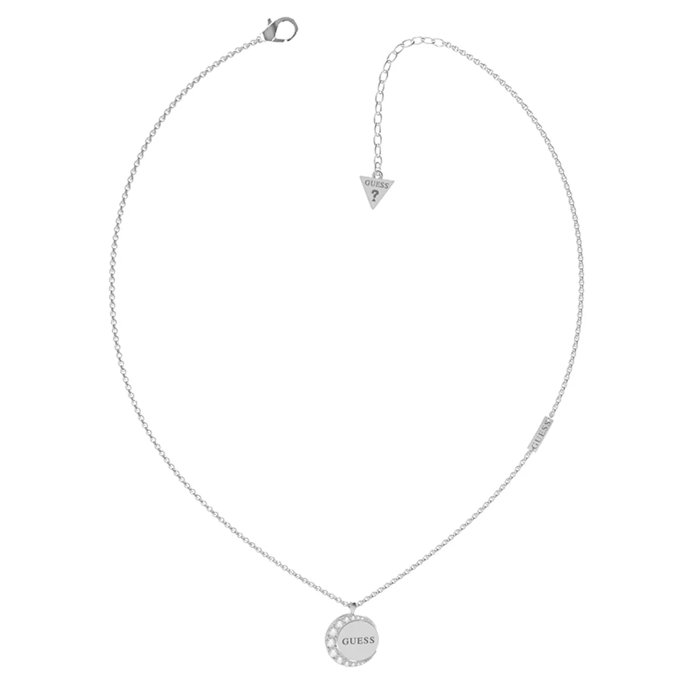 Guess Stainless Steel 16-18" Single & Turning Coin Chain