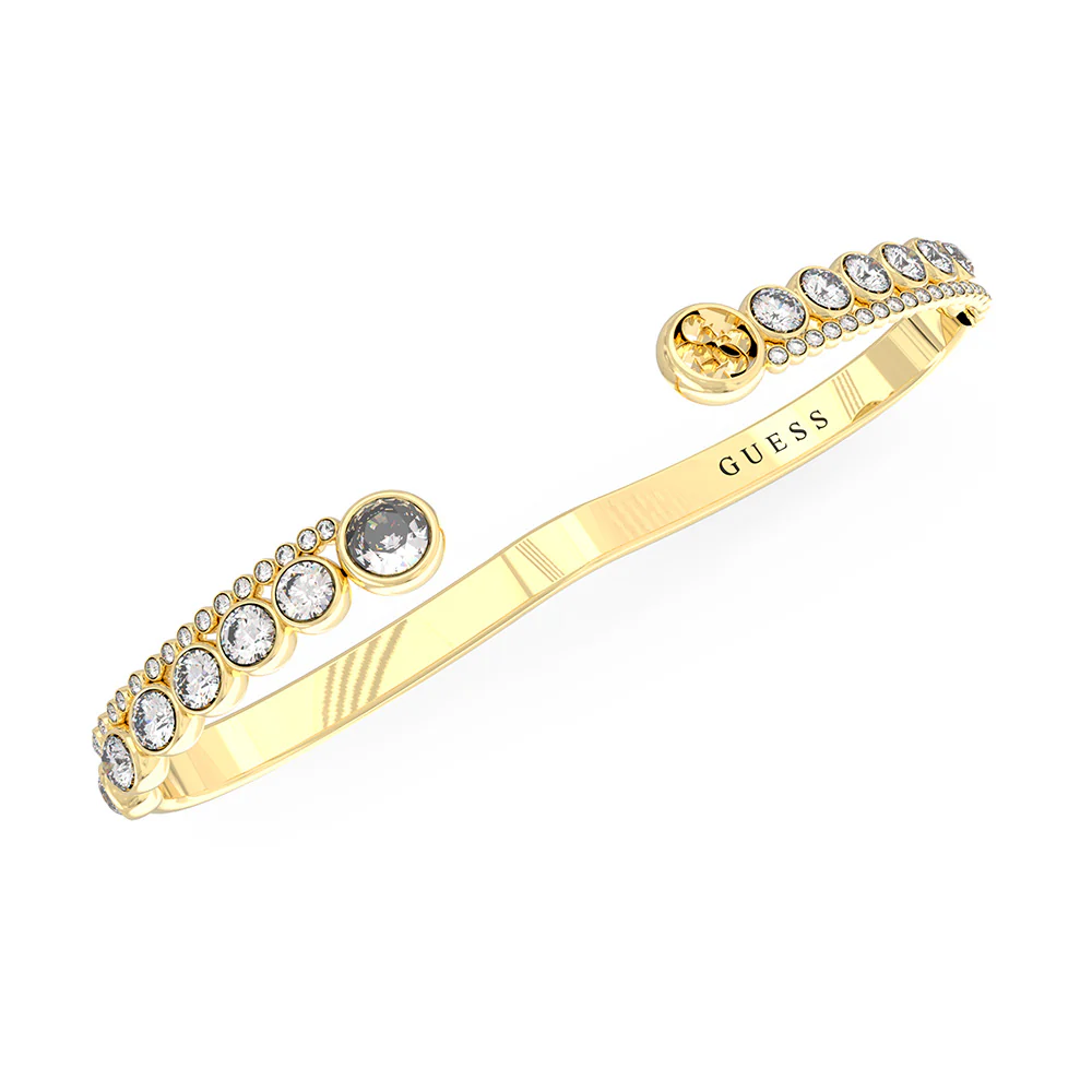 Guess Stainless Steel Gold Plated 4G Illusion Hand Jewel