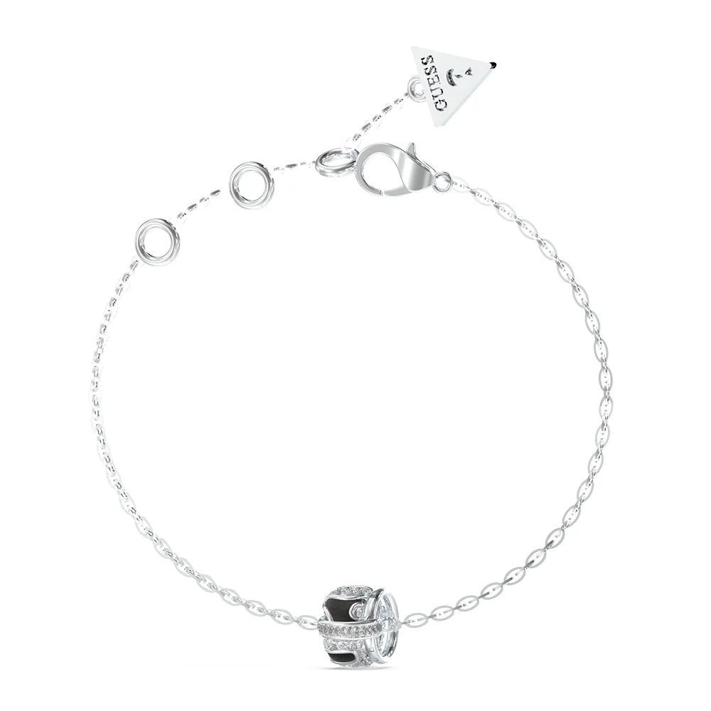 Guess Stainless Steel Jungle Circle Enamel Bracelet