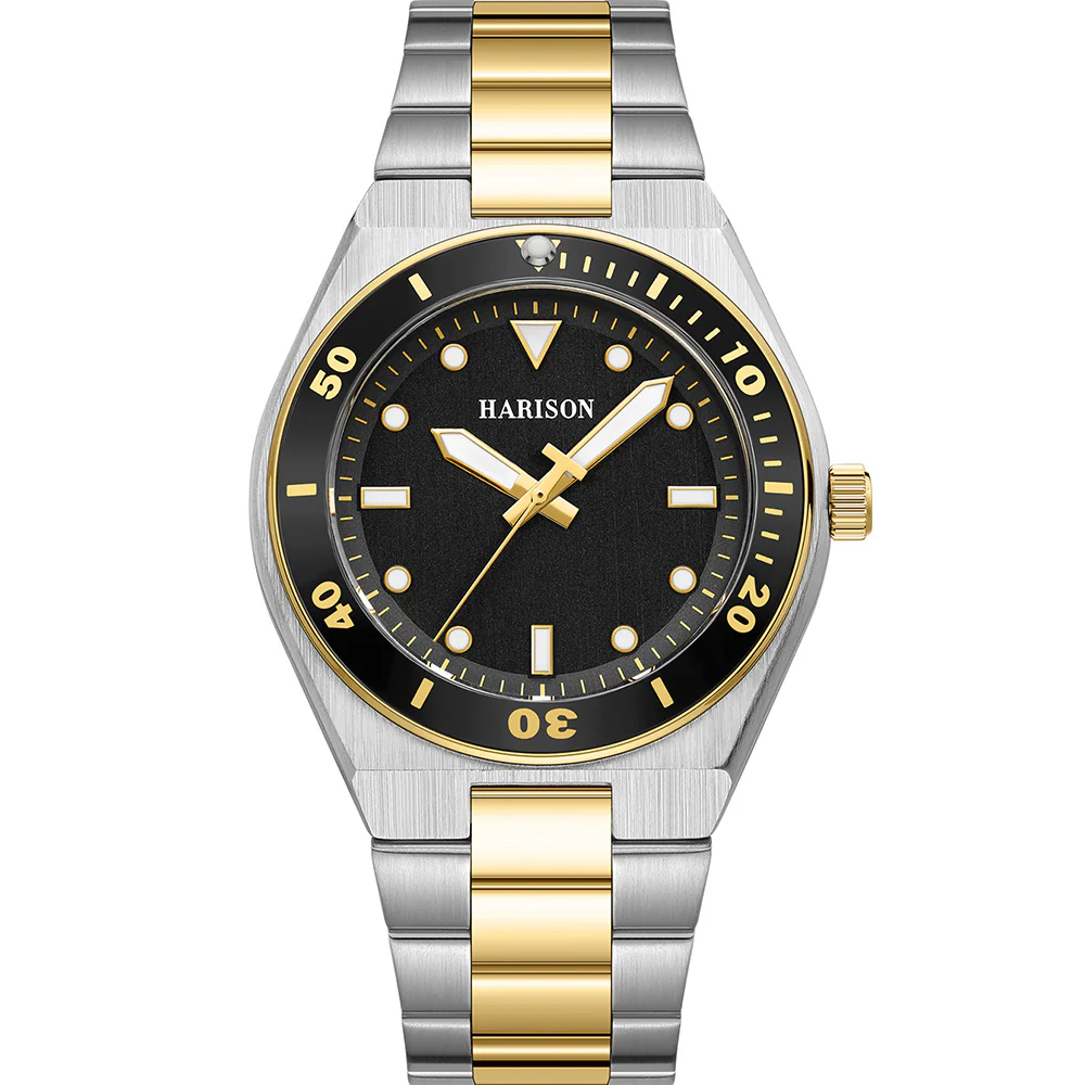 Harison Luis XM577-1 42mm Two-Tone Stainless Steel Watch
