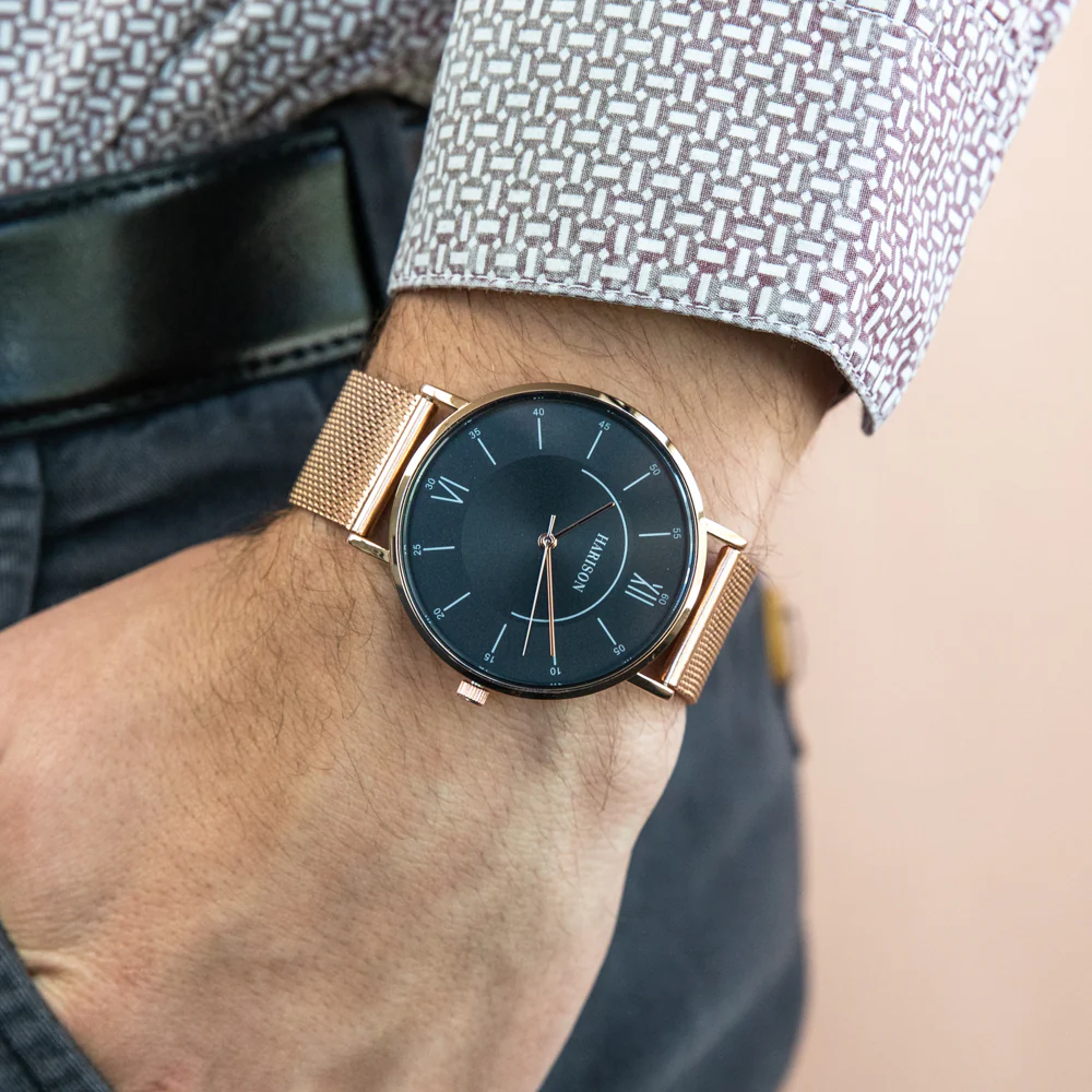 Harison Rose Gold Tone Men's Watch - Image 2