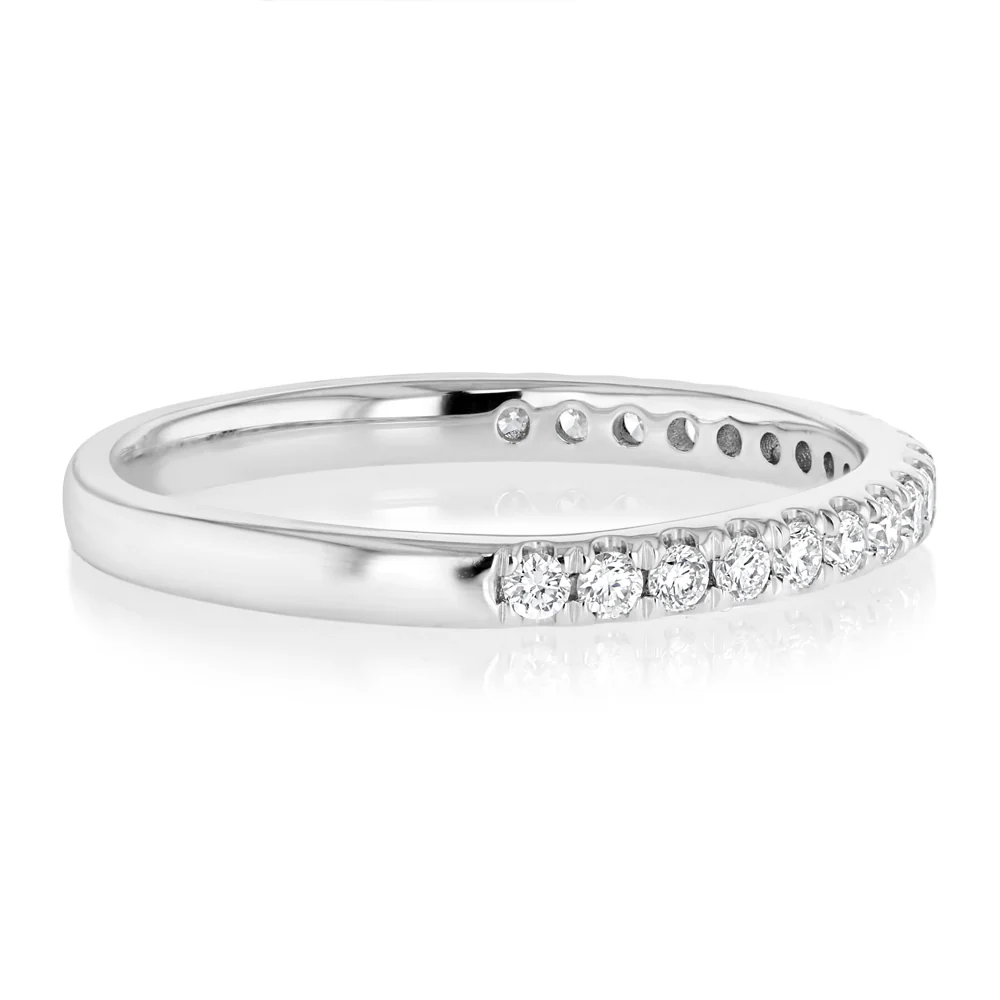 Luminesce Lab Grown 0.29 Carat Diamond Eternity Straight Ring in Platinum - Image 2