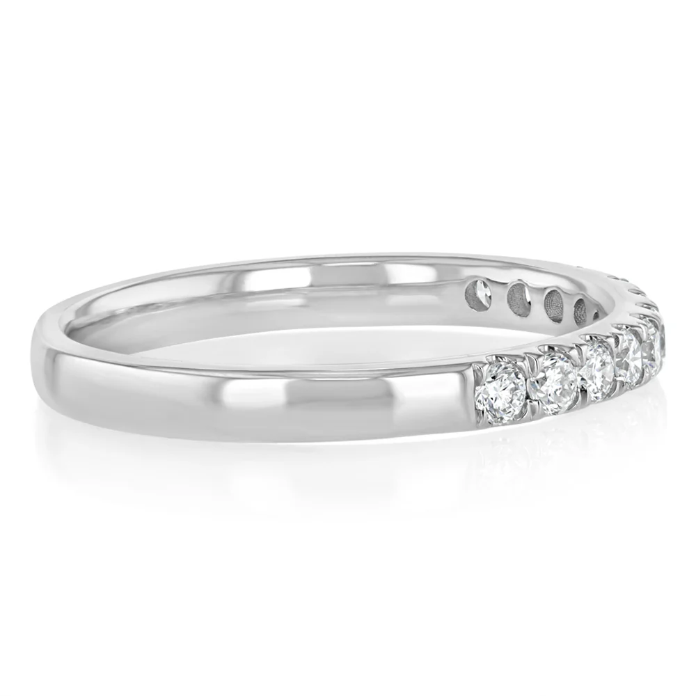 Luminesce Lab Grown 0.32 Carat Eternity Straight Ring in Platinum - Image 2