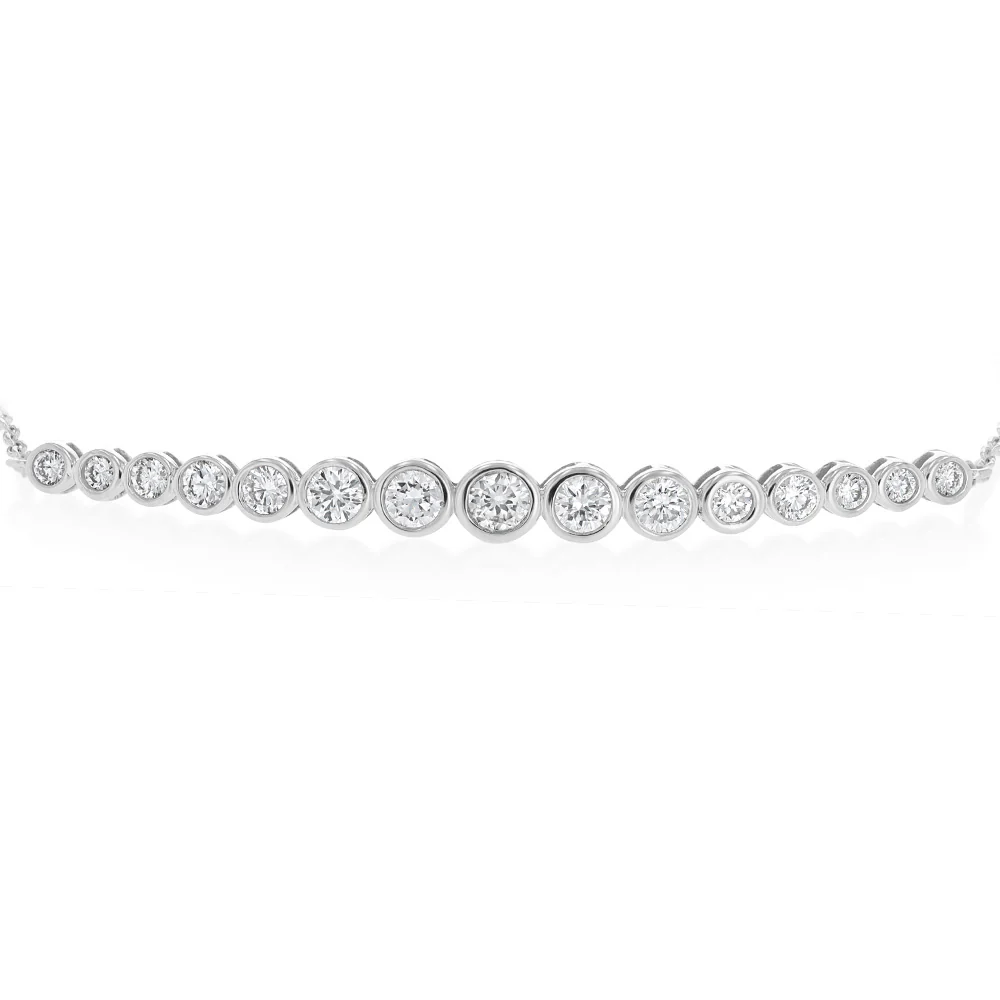 Luminesce Lab Grown 0.80 Carat Diamond Bracelet in Sterling Silver - Image 2
