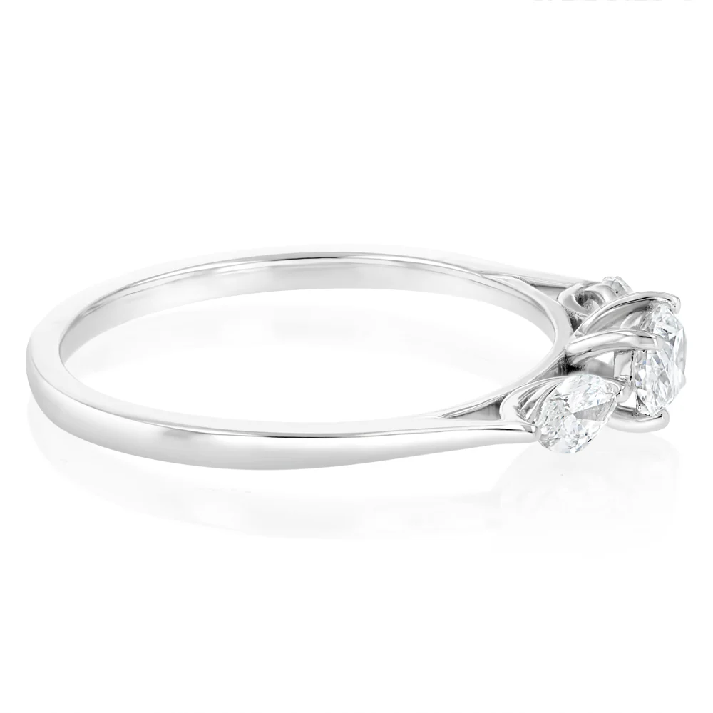 Luminesce Lab Grown 0.82 Carat Diamond Ring in 9ct White Gold - Image 2