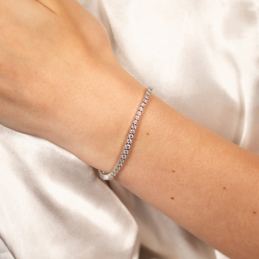 Luminesce Lab Grown 1.10 Carat Diamond Bracelet in 9ct White Gold - Image 3