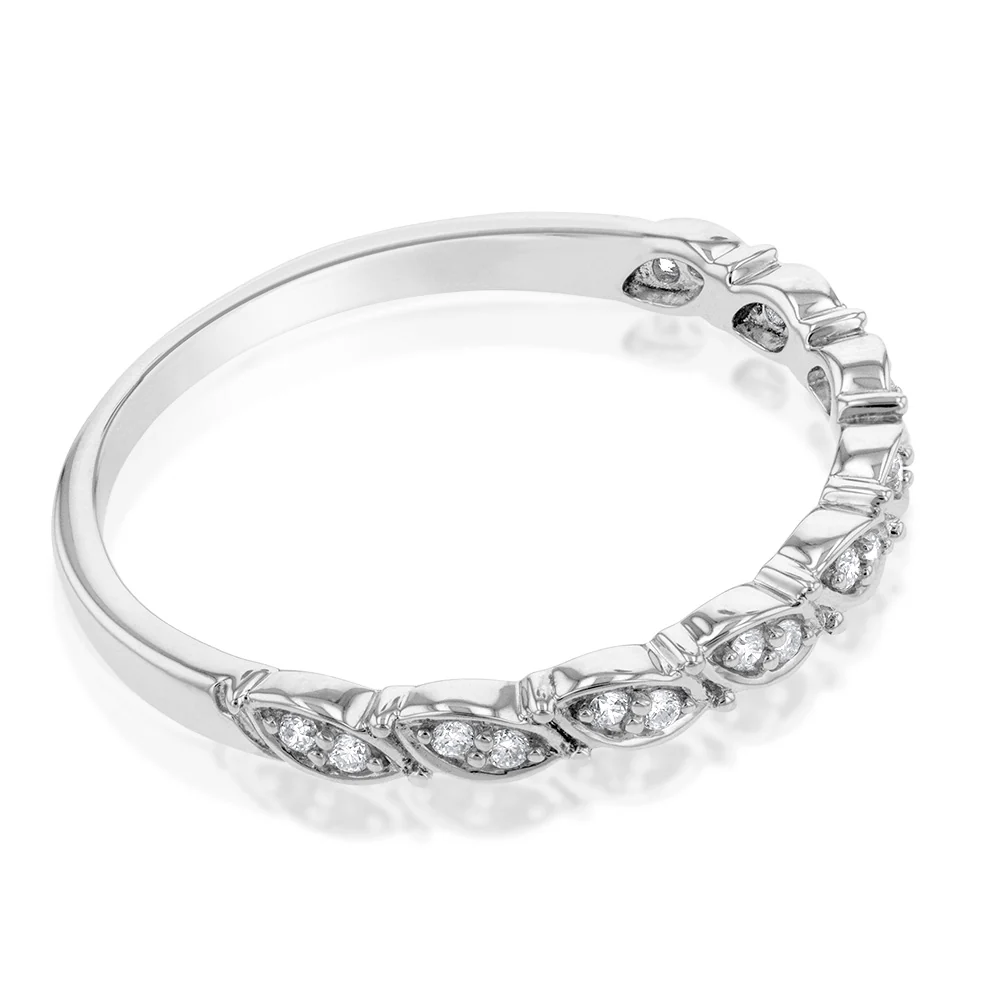 Luminesce Lab Grown 1/10 Carat Diamond Dress Ring in Sterling Silver