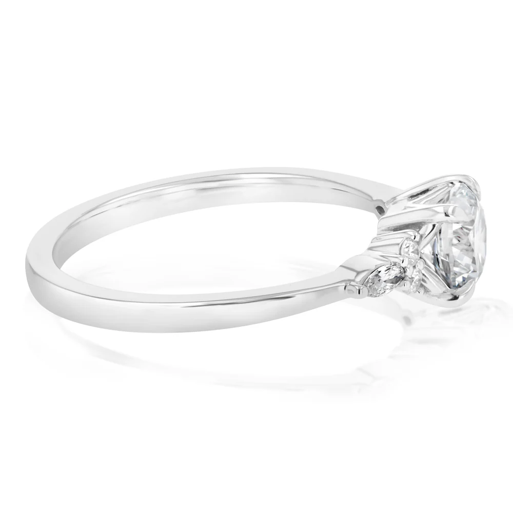 Luminesce Lab Grown 1.10 Carat Diamond Ring in 9ct White Gold - Image 2