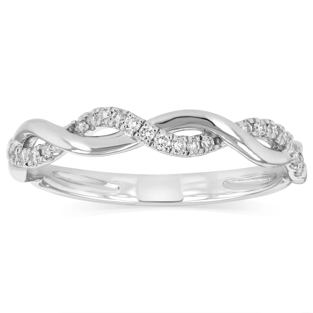 Luminesce Lab Grown 1/10 Carat Diamond Ring in Sterling Silver